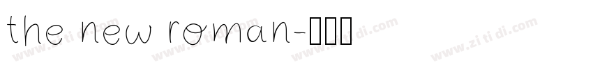 the new roman字体转换